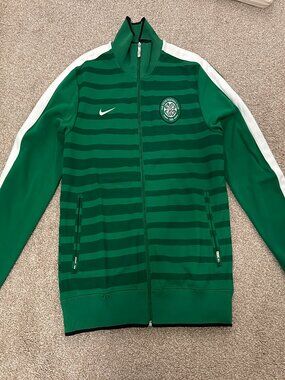 NIKE CELTIC FC N98 AUTHENTIC FOOTBALL SOCCER TRACK JACKET 419924-378 MENS LARGE